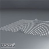 LIKOV Profil bosážní tkaninový LBP-V průběžný drážka 30/17mm, profil 240/2000mm